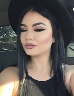 No Fake Lashes Makeup Look, Makeup With Black Lipstick, 2015 Makeup, Face Makeup Tips, Dope Makeup, Edgy Makeup, Dark Makeup, Glamour Makeup, Beauty Makeup Tips