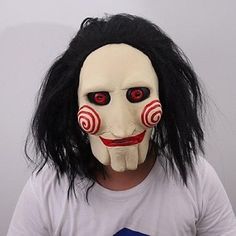 Gender:Women's,Men's; What's in the box:Mask; Types:Mask,Halloween Props; Holiday:Halloween,Carnival; Style:Funny,Scary Costume; Age Group:Adults'; Characters:Jigsaw; Listing Date:08/02/2023 Jigsaw Mask, Jigsaw Saw, Halloween Costume Props, Mascaras Halloween, Horror Fanatic, Pure Evil, Scary Mask, Scary Costumes, Thrill Seeker