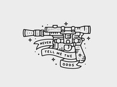 Never Tell Me The Odds, Star Wars Quotes, Star Wars Design, Star Wars Tattoo, Star Wars Memes, 로고 디자인, Star Wars Art, Future Tattoos, Tattoos And Piercings