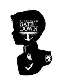 the enemy's gate is down logo with an image of a person in silhouette