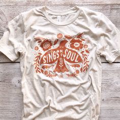 Then Sings My Soul Triblend Tee / T Shirt - Fancy That Design House & Co. Cowgirl Clothes, Minimalist Clothes, Then Sings My Soul, She Is Clothed, Garment Labels, Dtg Printing, Virtual Closet, Rust Color, Soft Hand