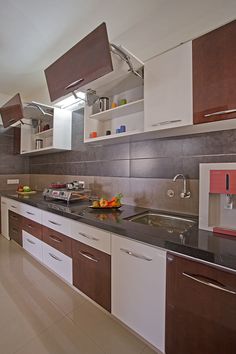 the kitchen is clean and ready to be used by someone in their home or business