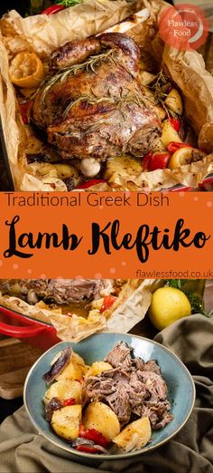 the traditional greek dish lamb keffiko is served with potatoes and carrots