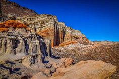 some very pretty rock formations in the desert