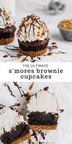 the ultimate s'mores brownie cupcake recipe