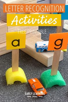 the letter recognition activities are fun for kids