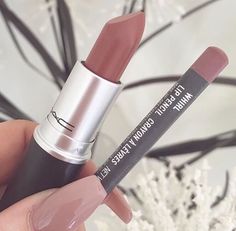 mac 'whirl' I use this almost every day. Although it is a matte color and tends to dry out my lips. But this color is a nudey pink and I love it $18 Whirl Lipstick, Mac Whirl, Mac Lipsticks, Mac Makeup, Mac Lipstick, Kiss Makeup, Makeup Goals, Lipstick Colors, All Things Beauty