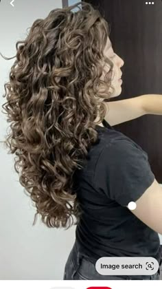 Octopus Haircut Long Hair Curly, Super Layered Curly Hair, Curly Haircuts For Long Faces, Long Naturally Curly Hair With Layers, 2c Hair Layers, Curly Long Layered Hair, Long Curly Hair With Short Layers, V Shaped Haircut With Layers Long Hair Face Framing, Curly Choppy Layers