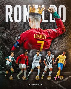 an advertisement for the ronaldo soccer team