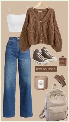 Casual Preppy Outfits, Trendy Outfits For Teens, Casual Day Outfits, Quick Outfits, Easy Trendy Outfits, Modest Fashion Outfits, Cute Everyday Outfits