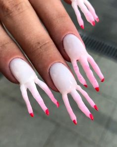 Fail Nails, Crazy Nails, Nail Swag, White Nail, Nail Designs Spring