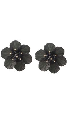 Wow the crowd with these magnificent FLOWER EARRINGS! These beautiful earrings will add a pop of color to your outfit and a dose of glamour to your style. Enjoy the compliments you’ll get when you wear these statement earrings—they’re sure to turn heads! Black Flower Earrings For Gift, Trendy Black Earrings For Party, Chic Evening Flower Earrings, Trendy Black Earrings For Evening, Trendy Black Evening Earrings, Black Drop Clip-on Earrings For Party, Elegant Black Flower-shaped Earrings, Trendy Black Clip-on Earrings, Elegant Black Flower Drop Earrings