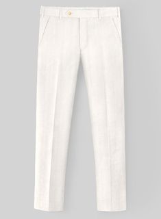 Preside over admiration and respect in our exclusive London Loom Ivory Herringbone Wool Silk Linen Pants. Meticulously crafted from a sumptuous fusion of wool, silk, and linen, this sartorial masterpiece boasts an opulent ivory tone enhanced by an exquisite herringbone motif. Versatility intertwines seamlessly with refinement, rendering it an exquisite choice for soirées, gala receptions, or haute couture gatherings, exuding an aura of timeless elegance that transcends fleeting trends.  The London Loom Collection  masterfully blends the durability of wool, the luxury of silk, and the breathability of linen, reflecting the elegance of English tailoring. This fabric offers season-spanning comfort, refined drapes, and natural coolness. Woven with traditional expertise, it stands as a testamen Italian Shirts, Tweed Pants, Italian Suit, Linen Suits, Linen Jackets, Tweed Suits, Silk Linen, Tuxedo Shirts, Suits For Sale