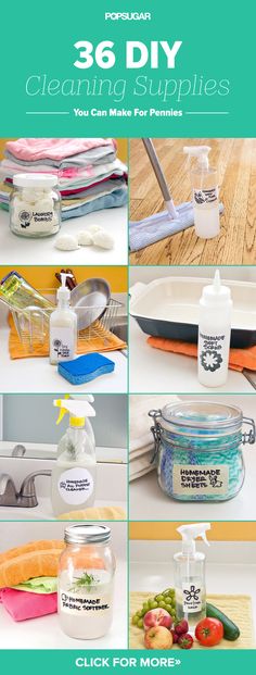 the instructions for cleaning supplies are shown in this article, which shows how to use them