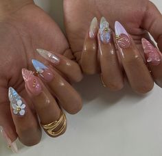 Nails Hoco, Chic Nail Art, Drip Nails, Ombre Acrylic Nails, Summery Nails, Classy Acrylic Nails, Really Cute Nails, Acrylic Nails Coffin Pink