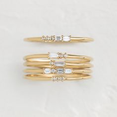 Morse Code Rings | Melanie Casey Fine Jewelry Morse Code Ring, Melanie Casey, Letter Ring, Mother Rings, Plastic Ring, Baguette Diamonds, Morse Code, Moissanite Wedding Rings, Initial Ring