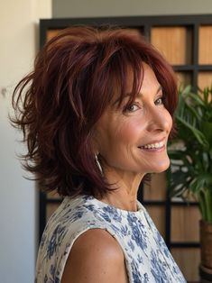 Medium Shag, Haircuts For Medium Length Hair, Short Shag Haircuts, Haircuts For Women Over 50, Trendy Haircuts For Women, Layered Haircuts For Medium Hair, Choppy Layers, Shag Haircuts, Medium Layered Hair