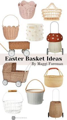 different types of baskets for baby's and toddler's to use in the nursery