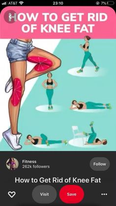 How To Get Rid Of Knee Fat Fast, Inner Knee Fat Exercises, How To Get Thinner Thighs, Leg Excersizes, Knee Fat Exercises, Knee Fat, Girl Workout Routine, Knee Strengthening Exercises