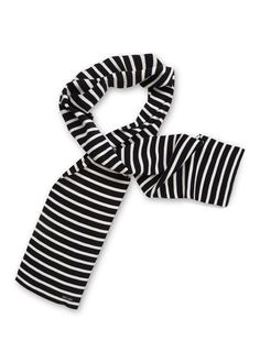 Our mixed knit DUGUAY scarf is perfect for giving the chills the big brush off. An alternative to 100% wool, this scarf is warm and easy to look after. The striped version provides a nautical or graphic look depending on what it is mixed and matched with. This is a timeless piece that suits all the family. Adult size scarf measures W8 x L72 inches. Made in Saint-James, Normandy, France.50% Wool, 50% Acrylic. Fine stitch. Nautical Outfits For Women, Breton Stripe Shirt, Breton Style, Boat Neck Shirt, Nautical Outfits, Breton Stripes, Black And White Scarf, Striped Scarf, Dress Drawing