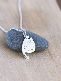 Cat Necklace Tiny necklace Cat Charm Cat Lover Gift Custom Cat Necklace Silver, Kitty Necklace, Tiny Necklace, Necklace Cat, Charm Necklace Silver