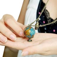 Material: Bronze, Pendant Size: 3.5 X 2.8 Cm. Necklace Length: 27" Condition: Brand New. Globe Necklace, Gold Tassel Necklace, Bride Necklace, Christian Necklace, Glass Beads Jewelry, Double Strand Necklace, Coin Pendant Necklace, Crystal Bead Necklace, Rhinestone Cross