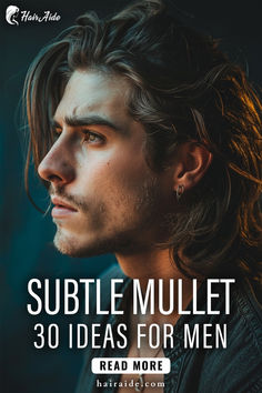 Add a hint of flair to your look with a sleek, subtle mullet. Mullet For Men Straight Hair, Men Straight Hair, Mohawk Mullet