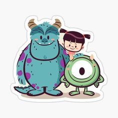 Cute Laptop Stickers, Bubble Stickers, Monster University, Pinturas Disney, Cute Monsters, Monsters Inc