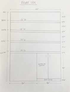 a drawing of the height and width of a square