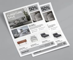 the furniture sale flyer is displayed in this image