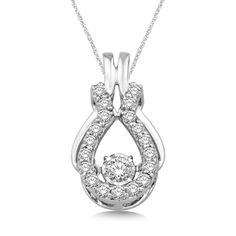 Our exclusive diamond pendants collection presents the entire modern designs of diamond pendants including solitaire diamond pendants, dancing diamond pendants, endless love and eternity pendant. PRODUCT INFORMATION Metal Content : 10k Metal Color : White Gold Style : Fancy STONE INFORMATION Total Carat Weight : 0.4 Diamond Color : G-H Diamond Clarity : I2-I3 Diamond Cut : Round Pear Halo, Dancing Diamond, Solitaire Diamond Pendant, Diamond Pendent, Pear Pendant, Fancy Stones, Fashion Pendant, Modern Flat, Diamond Fashion