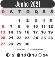 the spanish calendar for june is shown in red, white and black with numbers on it