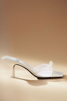 Senior Hoco, Kitten Heel Wedding Shoes, Ivory Heels, Upcoming Fashion Trends, Homecoming Shoes, Princess Closet, Pink Quince, Piano Recital, Cream Heels