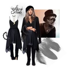 Stevie Nicks Diy Costume, Stevey Nicks Outfits, Stevie Nicks Top Hat, Stevie Nicks Fashion, Stevie Nicks Concert Outfit Ideas, Stevie Nicks Outfits Inspiration, Whimsigoth Fits