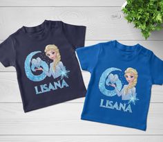 Princess Birthday T Shirt, Elsa Olaf theme Party, Frozen Personalized shirt for kids, Gift Birthday Shirt, family tees Custom D1E147 👉Adult Unisex T-Shirt brand is BELLA + CANVAS - 100% Airlume combed and ringspun cotton (fiber content may vary for different colors) - Light fabric (4.2 oz/yd² (142 g/m - Retail fit - Tear away the label - Runs true to size 👉Youth T-Shirt brand is GILDAN - 100% Cotton (fiber content may vary for different colors) - Light fabric (5.3 oz/yd² (180 g/m - Classic fit - Tear away the label - Runs true to size 👉Infant/Toddler/Bodysuit brand is RABBIT SKINS - 100% Combed ringspun cotton (fiber content may vary for different colors) - Light fabric (4.5 oz/yd² (153 g/m - Tear away the label 👉Unisex Jersey Tank brand is BELLA + CANVAS - Extra Light fabric (3.8 oz/y Elsa Olaf, Family Tees, Princess Birthday, Birthday Shirt, Olaf, Shirt Brand, Theme Party, Gift Birthday, Birthday Shirts