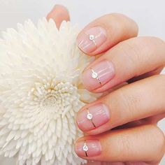 Simple Natural Wedding Nails Fall Manicures, Beach Wedding Nails, Natural Wedding Nails, Nail Art Mariage, Wedding Pedicure, Simple Wedding Nails