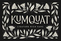 the logo for kumquaat, an italian restaurant that serves local cuisines