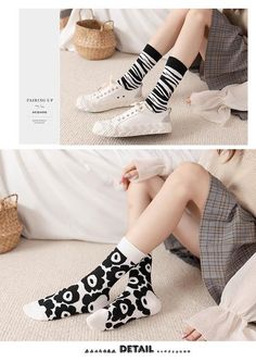 Black-White Cotton Socks – Ibentoy Anime Socks, Paws Socks, Bunny Backpack, Kawaii Socks, Flower Socks, Leather Cosmetic Bag, Cute Sun, Plush Bags, Cute Fruit