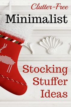 a christmas stocking with the words stockings stuff ideas on it