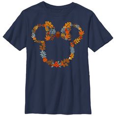 an image of a t - shirt with leaves and flowers on the front that says go