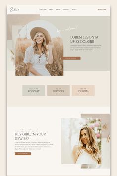 an image of a website design for a hair salon