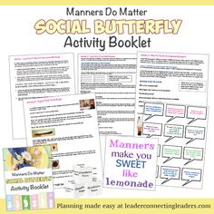 3 Fun Ways To Earn The Junior Social Butterfly Badge | Leader Connecting Leaders Butterfly Activity, Manners Activities, 5th Grade Activities, Conversations With Friends, Butterflies Activities, Troop Leader