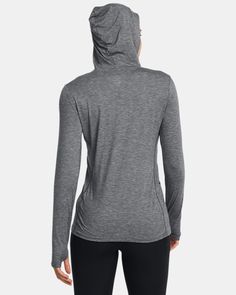 Super-soft, breathable fabric for all-day comfort|Material wicks sweat & dries really fast|Side drop-in pocket|Built-in thumbholes help keep sleeves in place Military Tactical Boots, Shirts For Leggings, Notre Dame University, Auburn University, Boys Accessories, Under Armour Women, Performance Outfit, Athletic Pants, Accessories Jacket