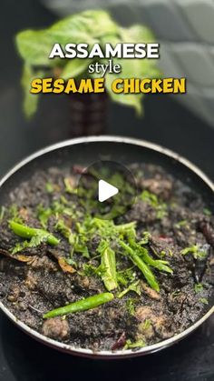 the video shows how to make sesame chicken