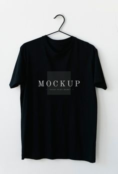 Simple black men's tee mockup | Free Psd #Freepik #freepsd #background #mockup #fashion #black-background Tshirt Mockup Free, Tee Mockup, Design Jersey, Shirt Design Inspiration, Men In Black, Blank T Shirts, Shirt Template, Logo Mockup