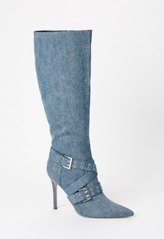 Kimmy Stiletto Boot Diva, Boots, Blue