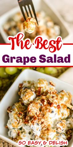 the best grape salad recipe is made with grapes and cheese