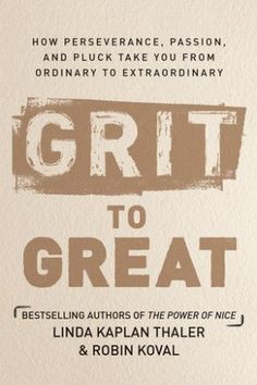 an amazon kindle book with the title grit to great written on it