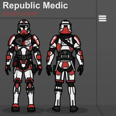 the star wars character is shown in red, white and black colors with text that reads how