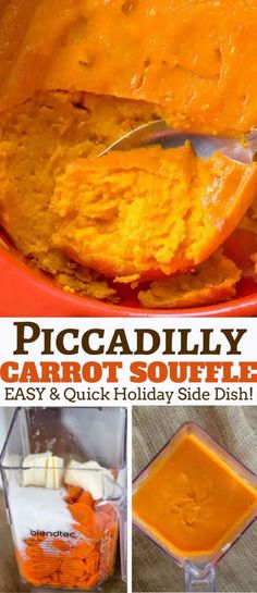 Piccadilly Carrot Soufflé (Copycat) - Dinner, then Dessert Piccadilly Recipe, Carrot Souffle Recipe, Canned Carrots, Souffle Recipe, Thanksgiving Dishes, Holiday Side Dishes